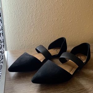 Black Report Strappy Flats